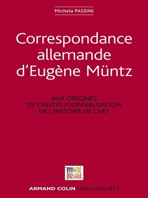 cover image of Correspondance allemande d'Eugène Müntz